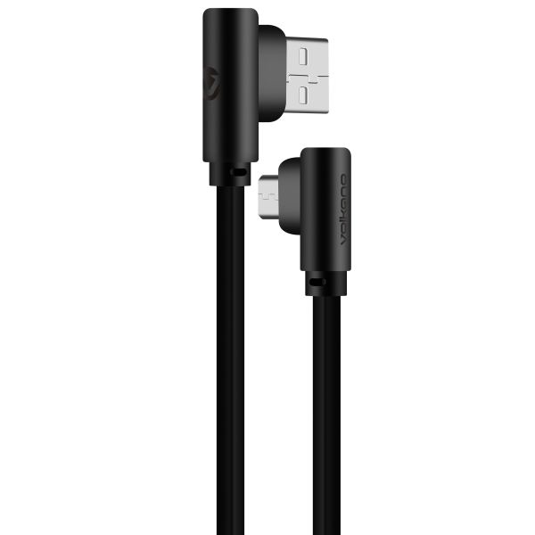 Volkano Slim Series 90 Micro USB Charging Cable - 1.2m Black