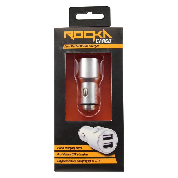 Rocka Cargo Series Dual Port USB Car Charger
