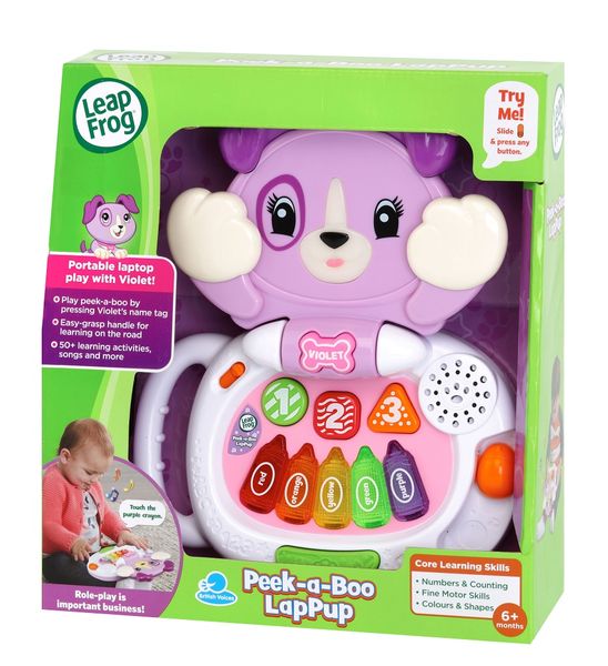 Leapfrog Peek A Boo Lappup - Violet