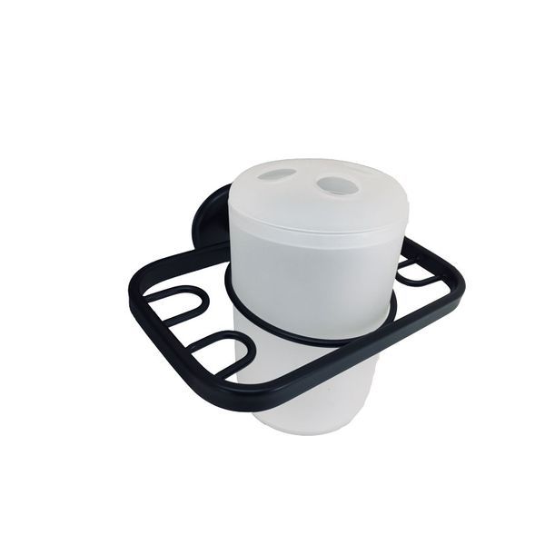 Toothbrush Holder With Tumbler Stainless Steel Matt Black Shop