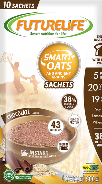 FutureLife Smart Oats and Ancient Grains Chocolate - 10 x 50g