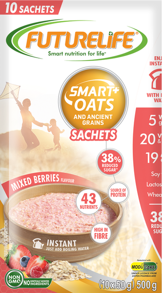 FutureLife Smart Oats and Ancient Grains Mixed Berries - 10 x 50g