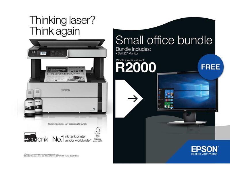 Epson Mono Ecotank M2170 3-in-1 Wi-Fi Printer Small Office Bundle