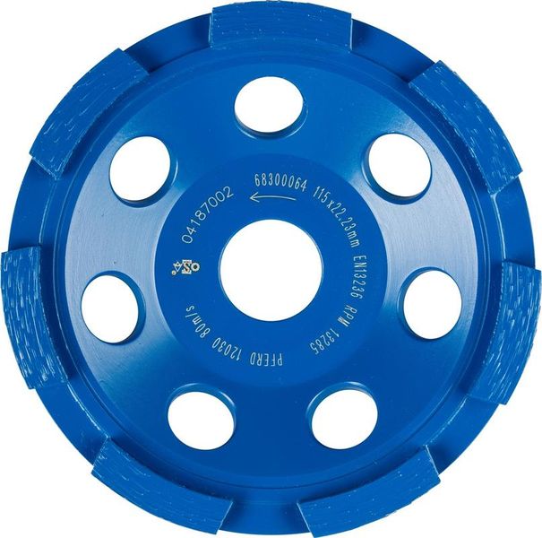 PFERD Single Row Diamond Cup Wheel 115mm x 22.23mm