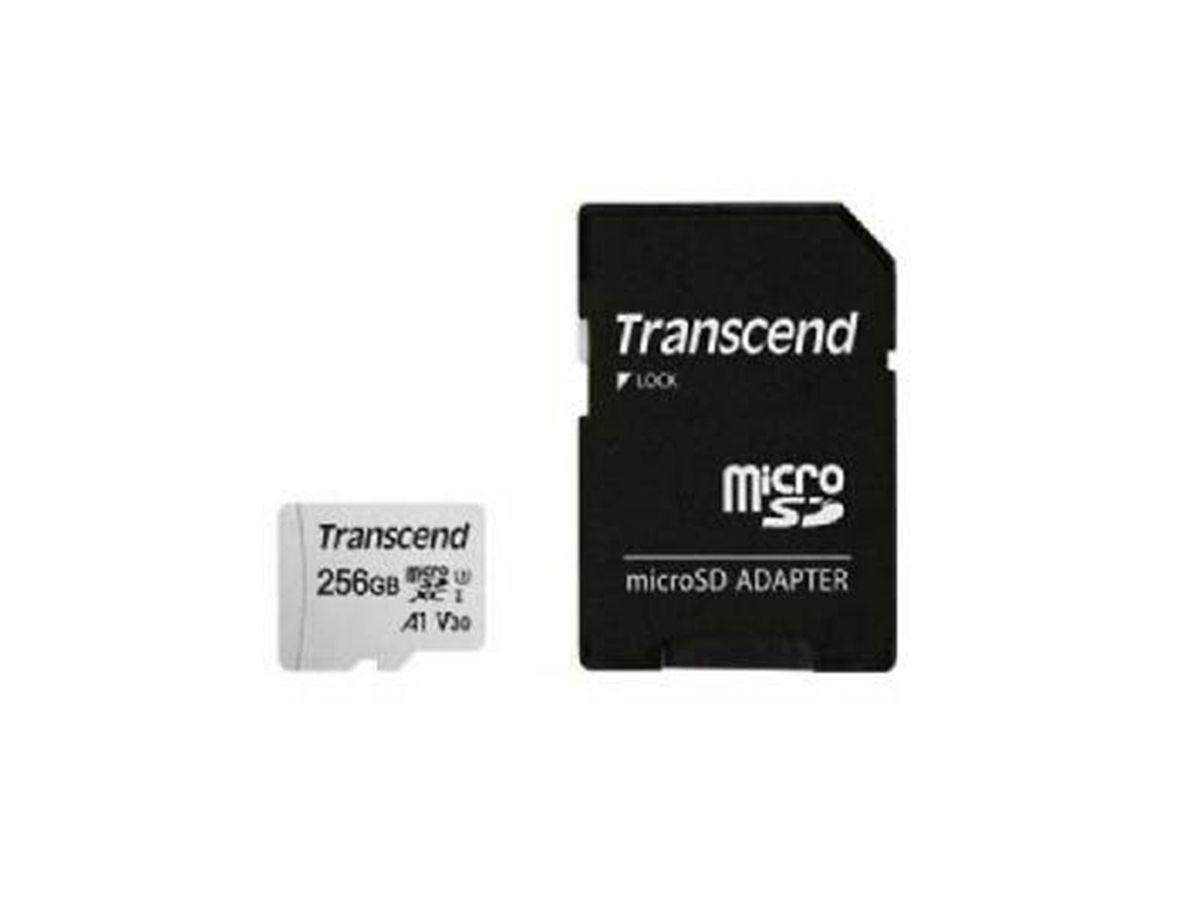 Transcend 256GB Micro SD XC 300s UHSI with Adaptor Shop Today. Get