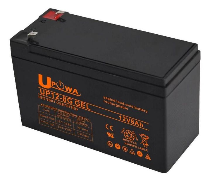 Mr Universal Lighting - 12V 8ah VRLA Gel Battery