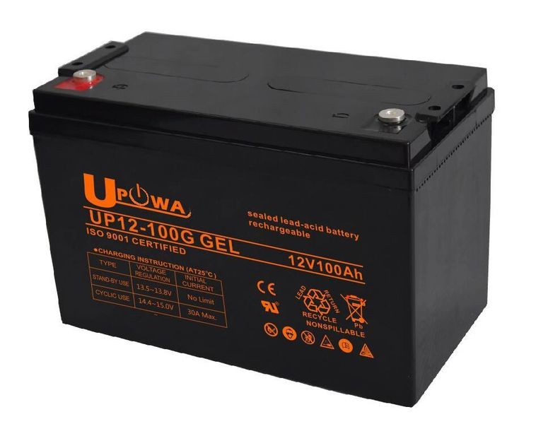 Mr Universal Lighting - 12V 100ah VRLA Gel Battery