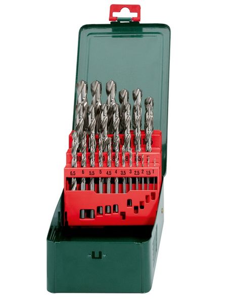Metabo - HSS-G Drill Bits (25 piece) in Metal Storage Case, "SP