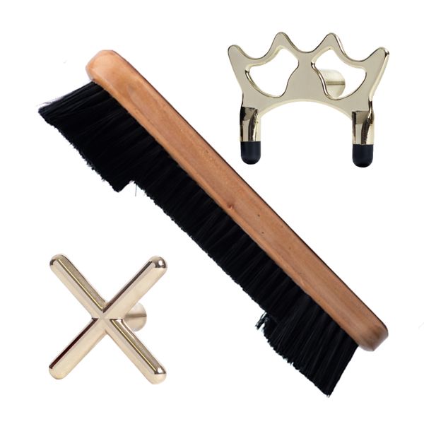 Pool/Snooker Cross Rest, Spider Rest, Table Brush