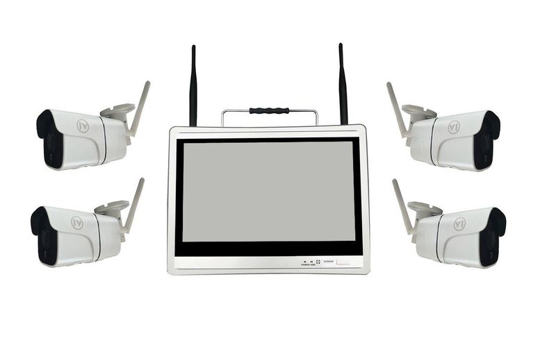 Intellivision Wireless CCTV KIT DIY 4 Channel Built-in Monitor