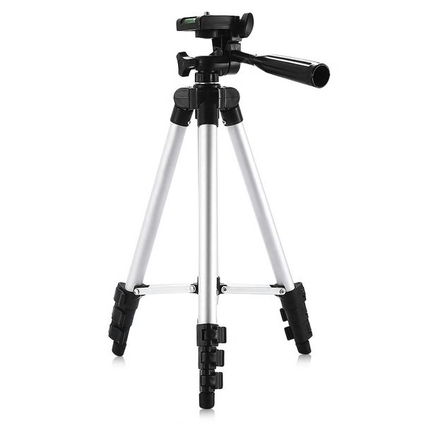 LMA - Tripod Stand 4-Section Lightweight Portable Aluminum - Silver