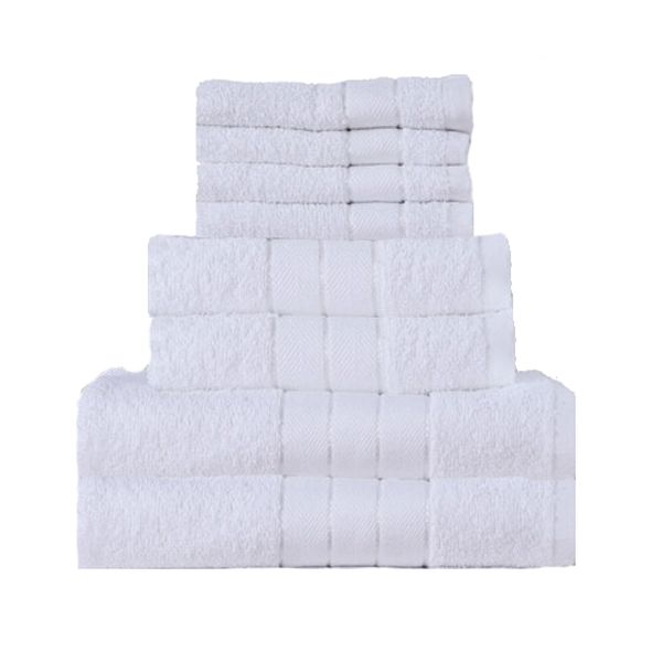 8 Piece Towel Bale Set White