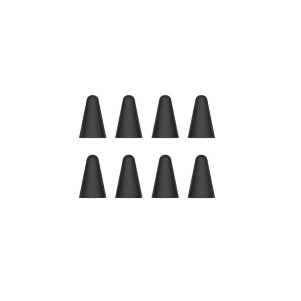 Silicone Pencil Tip Cover Compatible with Apple Pencil 1st &amp; 2nd - Black (8 Piece)