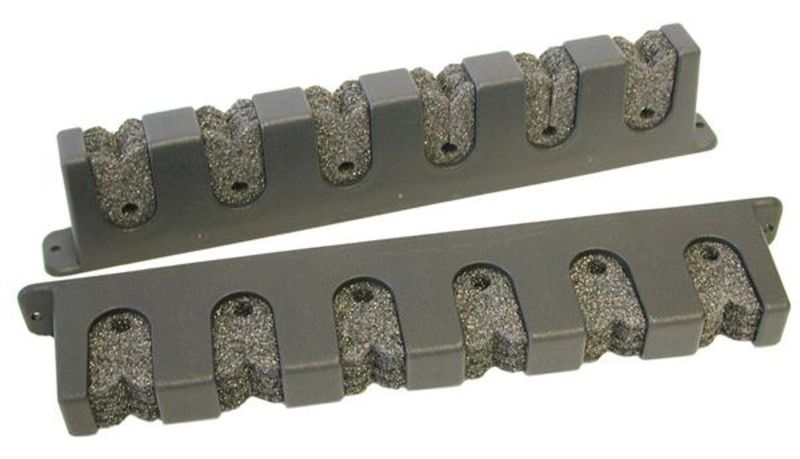 Plastic Horizontal Fishing Rod Rack - Black