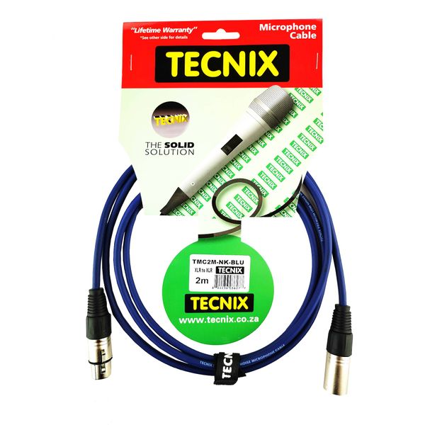Tecnix 2m XLR-XLR Microphone Cable - Red