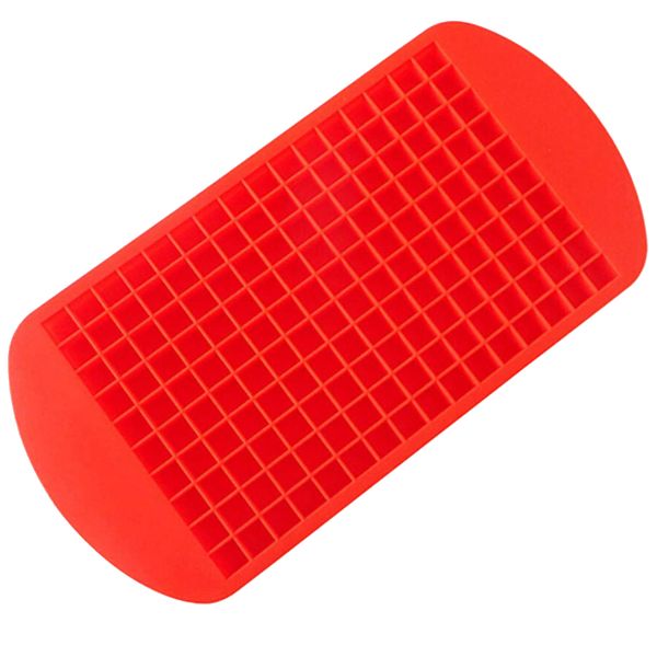 160 Grids Small Tiny Ice Cube Maker Tray Mold - Red