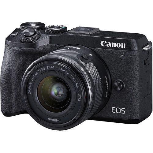 Canon EOS M6 ll 32.5MP with 15-45mm Lens Black - Includes EVF-DC2 Viewfinder