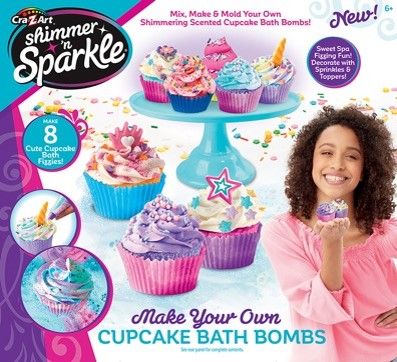 Shimmer n Sparkle Make Your Own Cupcake Bath Bombs