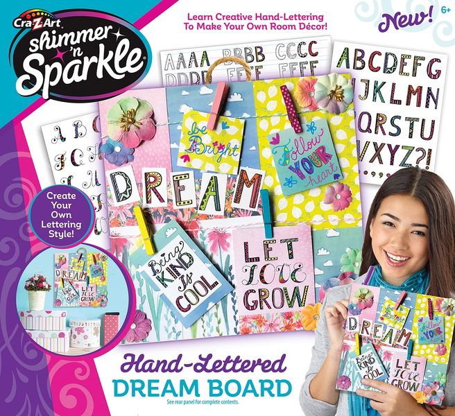 Shimmer n Sparkle Hand Lettered Dream Board