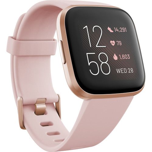 Fitbit Versa 2 Smartwatch - Petal/Copper Rose Aluminum