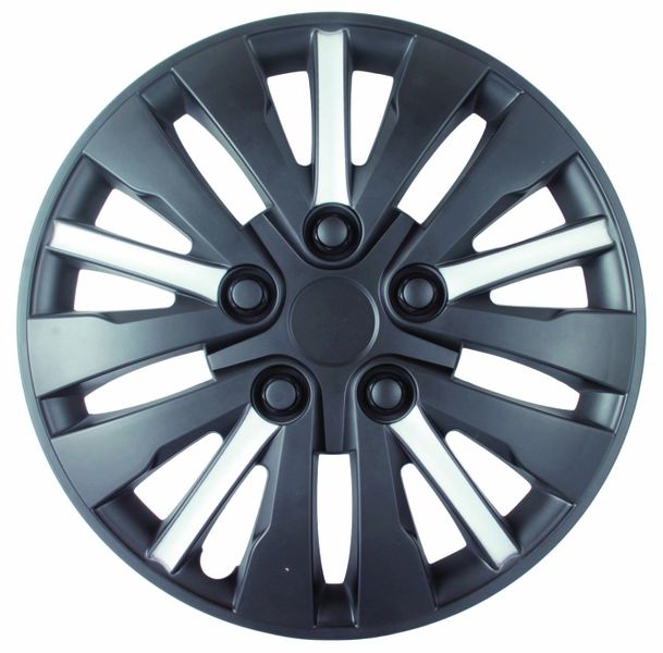 14 Inch Wheel Cover Set - Silver and Matte Black
