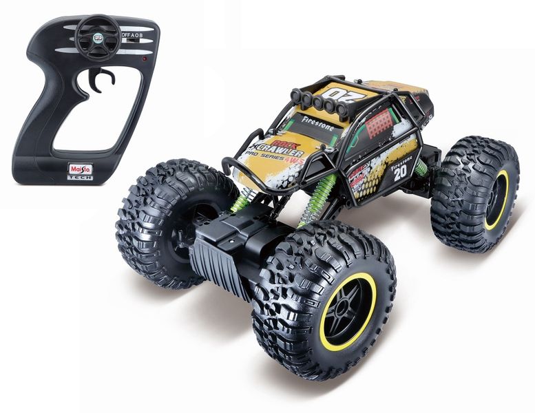 Maisto R/C Rock Crawler Pro - Black/Yellow