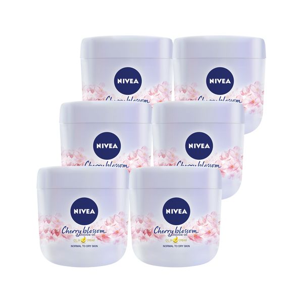 NIVEA Cherry Blossom &amp; Jojoba Oil in Body Cream, 6x400ml