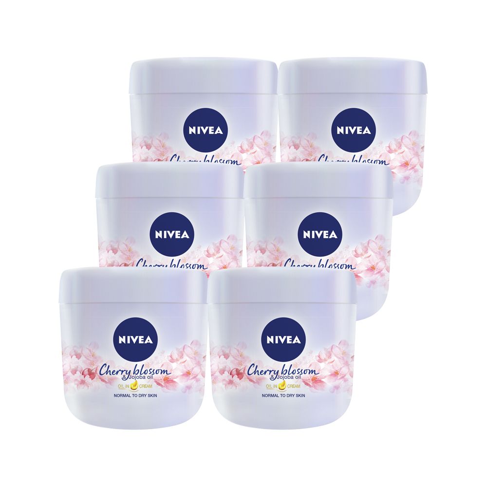NIVEA Cherry Blossom & Jojoba Oil in Body Cream, 6x400ml | Shop Today ...