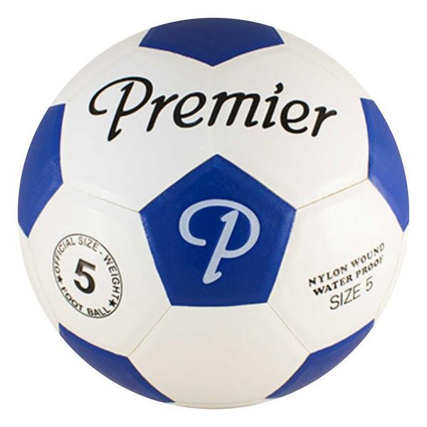 Premier Classic Moulded Soccer Ball Size 5 Blue/White
