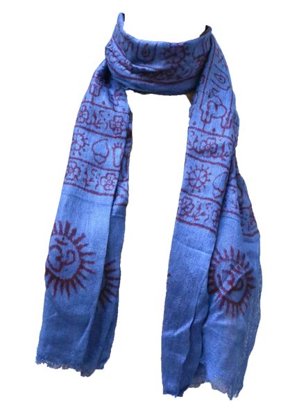SKA Blue Small Ohm Print Scarf
