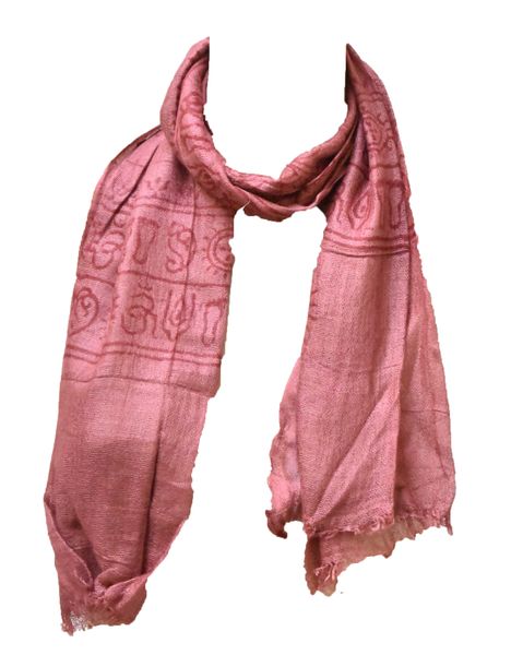 SKA Maroon Small Ohm Print Scarf
