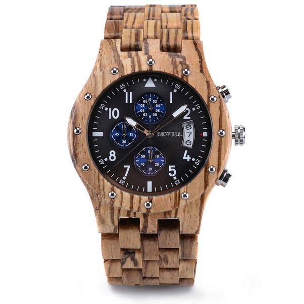 Bewell Luxury Wooden Watch
