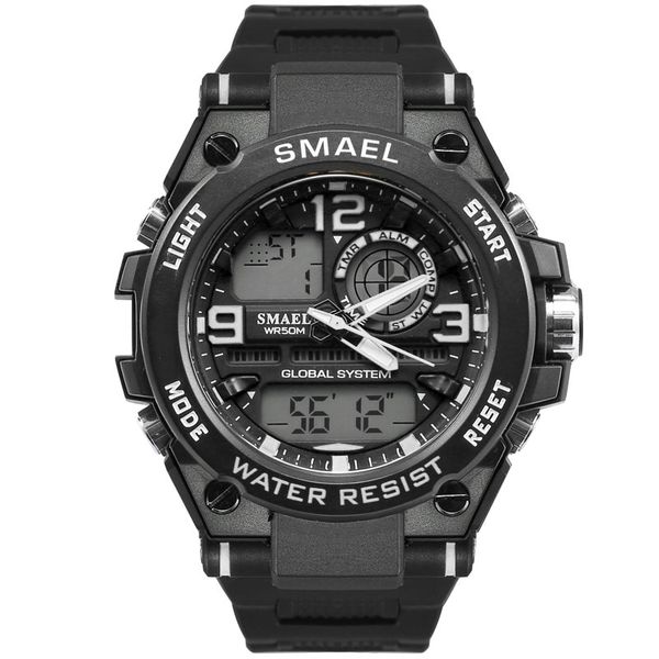 1603 multifunctional Sport Watch Black/White