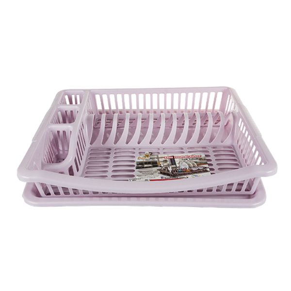 Plastic Dish Drainer - 46 x 36cm (Purple)