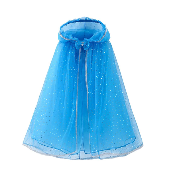 Blue Kids Hooded Cape