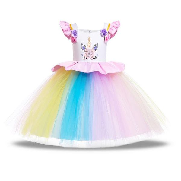 Kids Unicorn Dress E81 - Multicolour