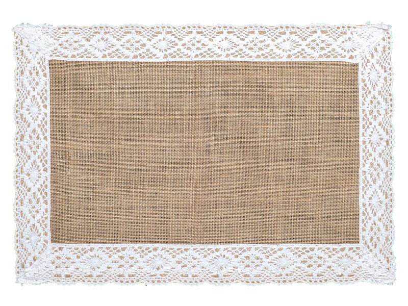 Lace aplique Place Mat