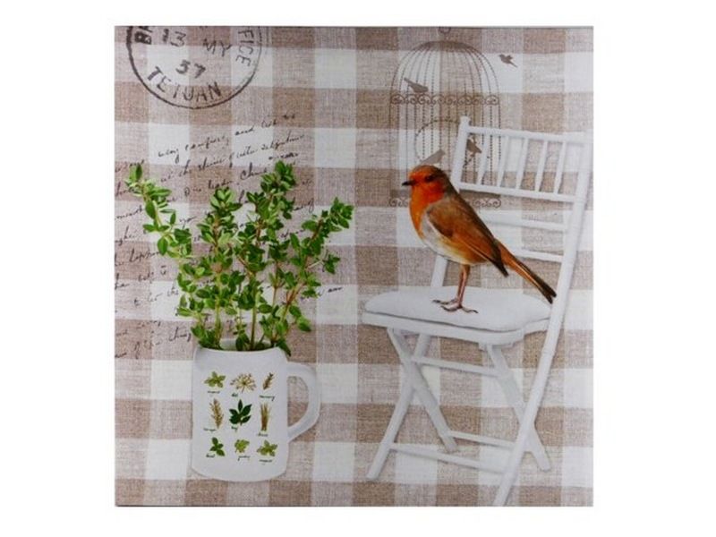 Bird Chair Wall Canvas
