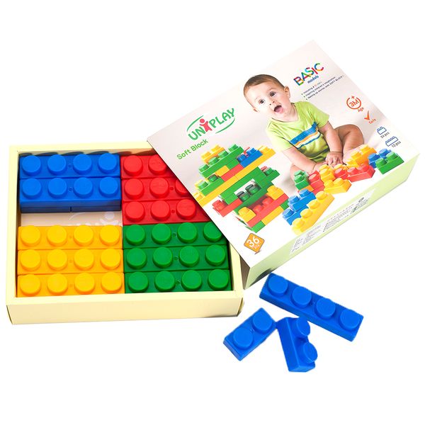Greenbean Jumbo Soft Blocks Basic Box Set: 36 Pieces