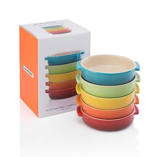 Le Creuset Rainbow Set of 5 Tapas Dishes