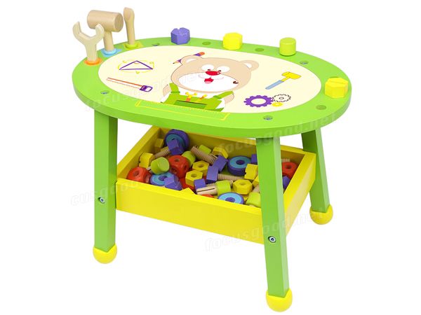 Jeronimo Wooden Block Play Table