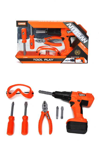 Jeronimo Pretend Play Power Drill Set with Accessories