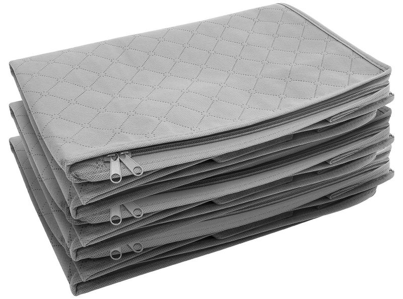 HomeFX Set of 3 Foldable Storage Bag Organizers