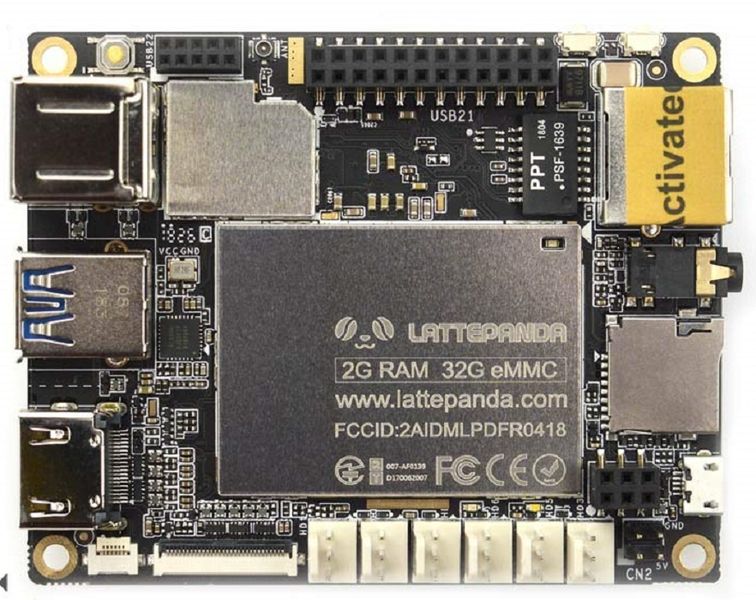 LattePanda Mini PC, 2GB RAM, 32GB Storage, DFR0418