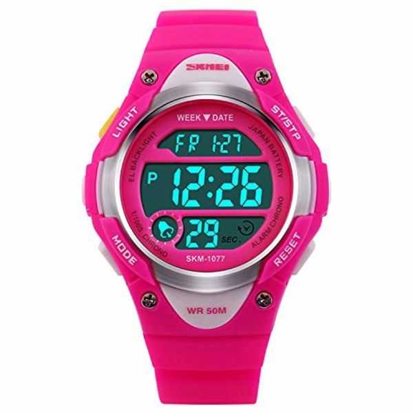 SKMEI 1077 LED Digital Kids Sports Waterproof Watch