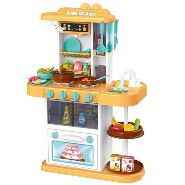 Jeronimo - 38 Piece Kitchen Play Set Orange &amp; Blue