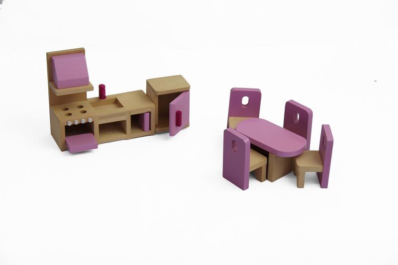 Wooden Art Deco Doll House