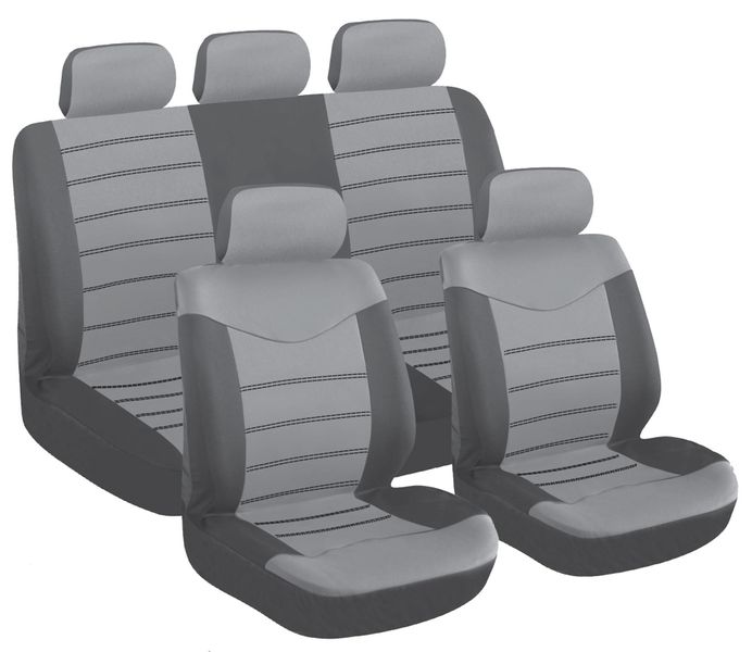 Car Seat Cover 9pc Grey X Type