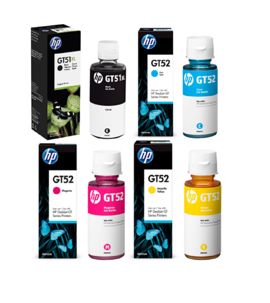 HP Bottles Ink Black GT51XL /GT53XL /GT52 Multipack (OEM)
