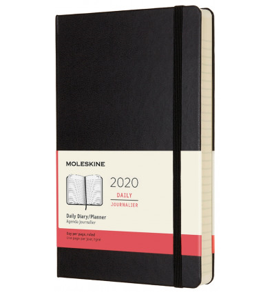 Moleskine: 2020 12m Black Large Hard Daily